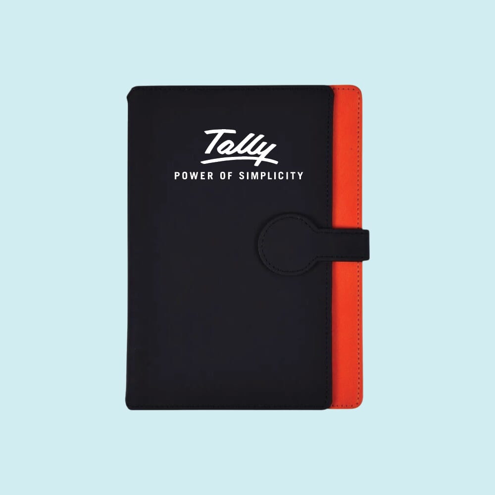 Element Notebook-Black with Red- A5- 96 Sheets